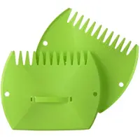 Nature 2x Bladgrijpers/harken voor aan handen 37 cm - Harken