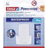 TESA Powerstrips Scheermeshhouder Wit