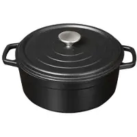 Merkloos Gietijzeren braadpan mat zwart, 28cm - Sürel