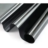 Wicotex Raamfolie zonwerend semi transparant/carbon 60 cm x 2 meter statisch - Raamstickers