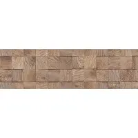 Patifix Decoratie plakfolie houtnerf look bruine blokken 45 cm x 2 meter zelfklevend - Meubelfolie