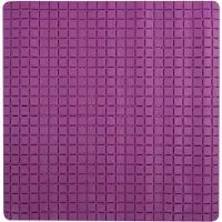 MSV Douche/bad anti-slip mat badkamer - rubber - paars - 54 x 54 cm - Badmatjes
