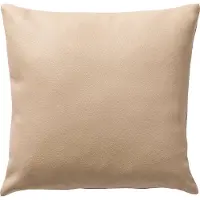 Dutch decor - JARED - Kussenhoes 45x45 cm - leerlook – effen kleur - Irish Cream - beige