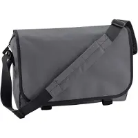 Bagbase Schooltas/laptoptas grijs met verstelbare schouderband 15 liter - Aktetassen