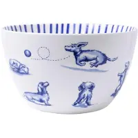 Heinen Delfts Blauw Kom Nhaan Blauw / Wit D 15 H 6,5 Cm