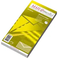 Mailmedia Enveloppen DIN lang wit met zijdevoering, zelfklevend
