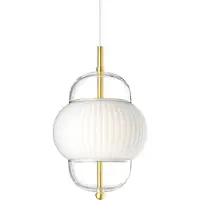 Design By Us Design hanglamp Shahin, dimbaar, wit / opaal, Woon-/ Eetkamer, Glas, Design, hanglamp