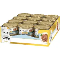 Gourmet Gold Malse Lekkernijen - 24 x 85 g – Zeevis – Kattenvoer Natvoer