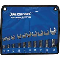 Silverline 630063 10-delige Steeksleutel Set