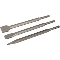 Silverline SDS-plus beitel set 3-delig Silverline