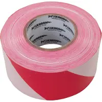 Fixman Afzetlint | 70 mm x 500 m, rood/wit - 194216