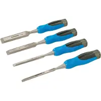 Silverline 633495 4-delige Expert Houtbeitelset