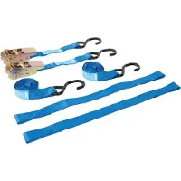 Silverline 4-delige motorfiets spanbanden set | Vermogen 350 kg, capaciteit 700 kg - 285155