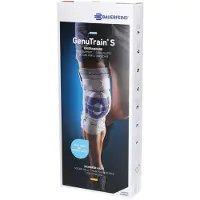 Bauerfeind GenuTrain 8 S, kniesteun, blauw