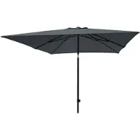 Madison Parasol Denia Push-Up Pe Grey Grade 6 (200 x 200 cm)