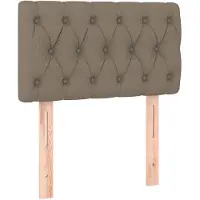 vidaXL Hoofdbord 80x7x78/88 cm stof taupe