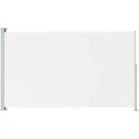 vidaXL Tuinscherm uittrekbaar 180x314 cm crèmekleurig