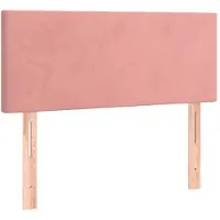 vidaXL Hoofdbord 90x5x78/88 cm fluweel roze