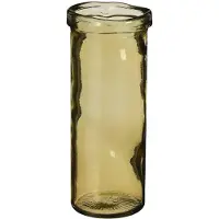 Mica Decorations Pepe Vaas - H28 x Ø12 cm - Gerecycled Glas - Bruin