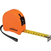 Silverline Felgekleurde ergonomische rolmaat | 8 m / 26 ft x 25 mm - MT08