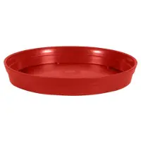 Eda Bloempot kunststof onderschaal Toscane rood D15 cm - Plantenpotten