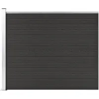 vidaXL Schuttingpaneel 175x146 cm HKC zwart