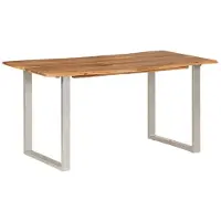 vidaXL Eettafel 154x80x76 cm massief acaciahout