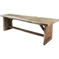 AVH-Collectie Boomstamtafel 260x70-80xH77,5 cm – bladdikte 6 cm geschoord