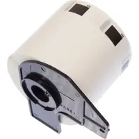 Kangaro etiketten - compatible Brother DK-11209 - zwart/wit - 29x62mm - 1 rol a 800 etiketten