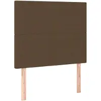 vidaXL Hoofdbord donkerbruin 80x5x118/128 cm stof