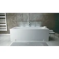 Plazan Modern ligbad met paneel acryl 160x70cm wit glans