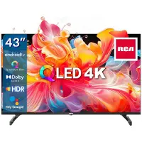RCA RAQ43UN1 - 43 Inch (109 cm) - 4K UHD Smart TV - Frameless Design - Google Play Store - Spraakbediening - Dual-band WiFi