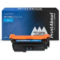 PrintAbout Huismerk HP 648A (CE261A) Toner Cyaan