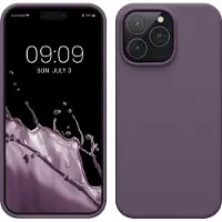 Kwmobile telefoonhoesje geschikt voor Apple iPhone 14 Pro Max - Hoesje met siliconen coating - Smartphone case in Bleke iris