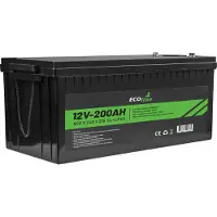 Ecoline - LifePo4 12V 200AH - 200000mAh lithium Batterij - 522 x 240 x 218 - Deep Cycle Accu + Bluetooth.
