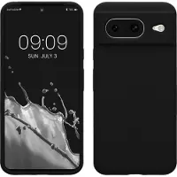 Kwmobile telefoonhoesje geschikt voor Google Pixel 8 - Hoesje met siliconen coating - Smartphone case in zwart