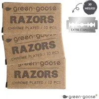 Dorco dubbelzijdige scheermesjes 30stuks| 3x10 Platinum Double Edge Blades 30pcs - Shavette of Open Klapmes| Scheermessen|
