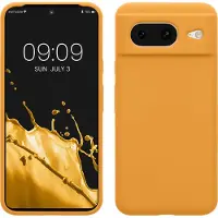 Kwmobile telefoonhoesje geschikt voor Google Pixel 8 - Hoesje met siliconen coating - Smartphone case in mango
