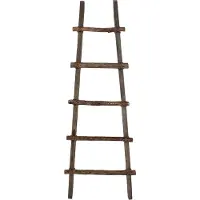 Clayre & Eef Handdoekhouder 140 cm Bruin Hout