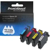 PrintAbout Huismerk Epson 29 (C13T29864012) Inktcartridge 4-kleuren Multipack