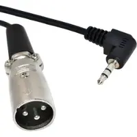 Dolphix XLR (m) - 3,5mm Jack (m) haaks audiokabel - 0,30 meter