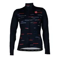 Castelli Fietsshirt Castelli Women Servizio Corse Thermal Long Sleeve W Jersey Black Zip-S