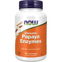NOW,NOW Foods,NOW,NOW Foods Papaya Enzyme - 180 chewables