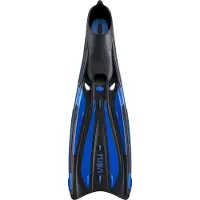 Tusa Solla - High-Performance full-foot duikvinnen met ForcElast-technologie en 20° angled blade design voor efficiënte voortstuwing - Zwart/Blauw - FF-23 - Maat S (38–39) - (24–24,5 cm)