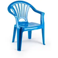 Forte Plastics Plasticforte Stoeltje voor kinderen - blauw - 50 cm - kunststof - Kinderstoelen