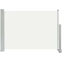 vidaXL Tuinscherm uittrekbaar 80x300 cm crèmekleurig