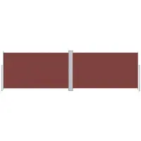 vidaXL Windscherm uittrekbaar 180x600 cm bruin