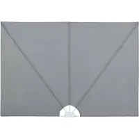 vidaXL Auvent latéral pliable de terrasse Gris 400 x 200 cm