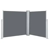 vidaXL Windscherm uittrekbaar 100x600 cm antraciet