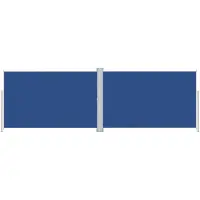 vidaXL Windscherm uittrekbaar 220x600 cm blauw